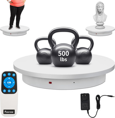Heavy Duty Remote-Controlled 360° Electric Turntable for Photography & 3D Scans