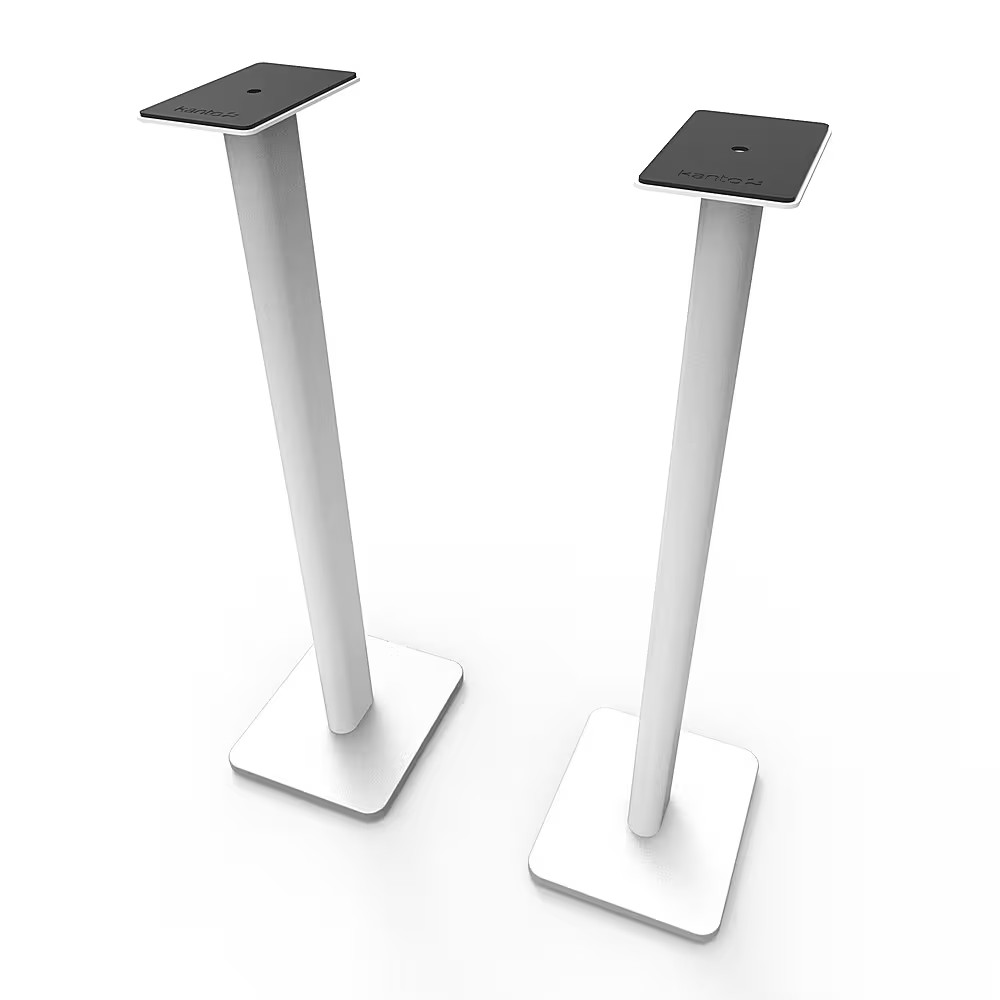 Kanto - 32 Tall Bookshelf Speaker Floor Stands Pair - White 30390₽