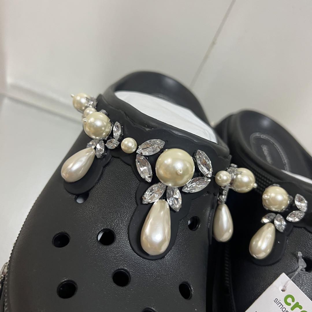 Simone Rocha x Crocs Siren Spiked 25cm Pearl Bias Motif New