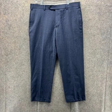 Brooks Brothers Dress Pants Mens 36x30 Blue Navy Regent Pleated Trouser Casual