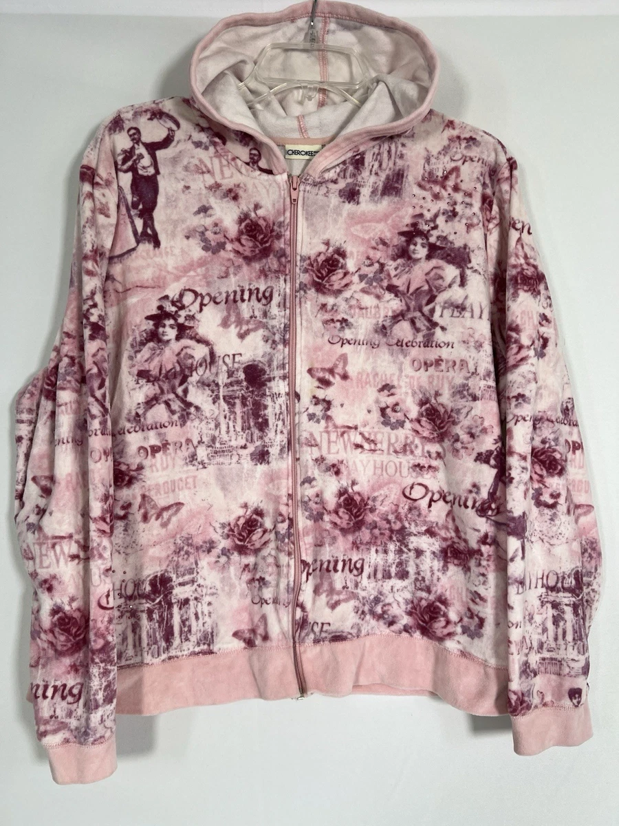 Sweat Capuche Femme Cherokee – Beige, Taille 12, Zip, Polyester