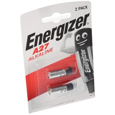 Energizer Batterie Alkaline, MN27, V27A, A27, 12V Electronics, Retail Blister (2