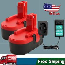 4800mAh 18V Ni-MH Battery/Charger For Bosch BAT180 BAT025 PSR GSR GDS 18VE-2