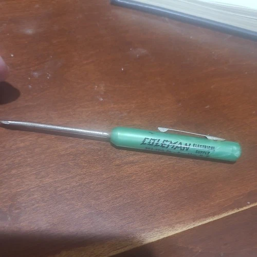 Vintage Flathead Screwdriver Advertising Specialty Coleman Electrical Supply NYC