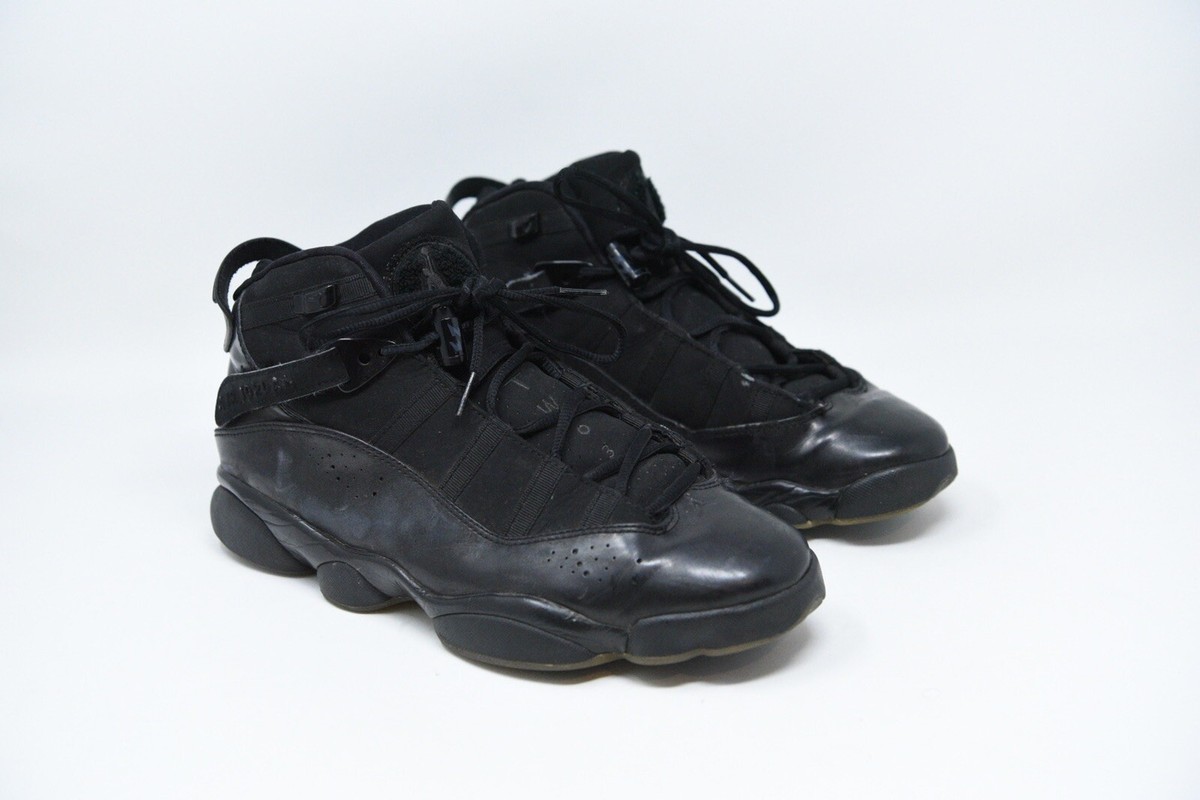 Nike Jordan 6 Rings Black Dark Charcoal 322992-003 Mens Size Nike Jordan 6 Rings Black Dark Charcoal 322992-003 Mens Size