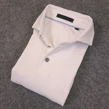 Greyson Golf Polo Shirt Mens Medium White Stretch Performance Logo