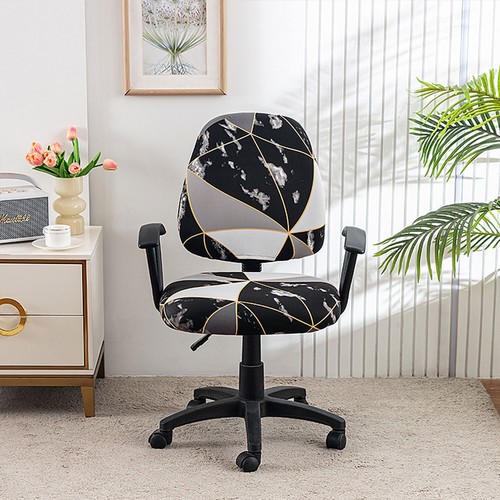 Stretchable split office chair cover computer swivel chair cover home protection - Picture 20 of 76