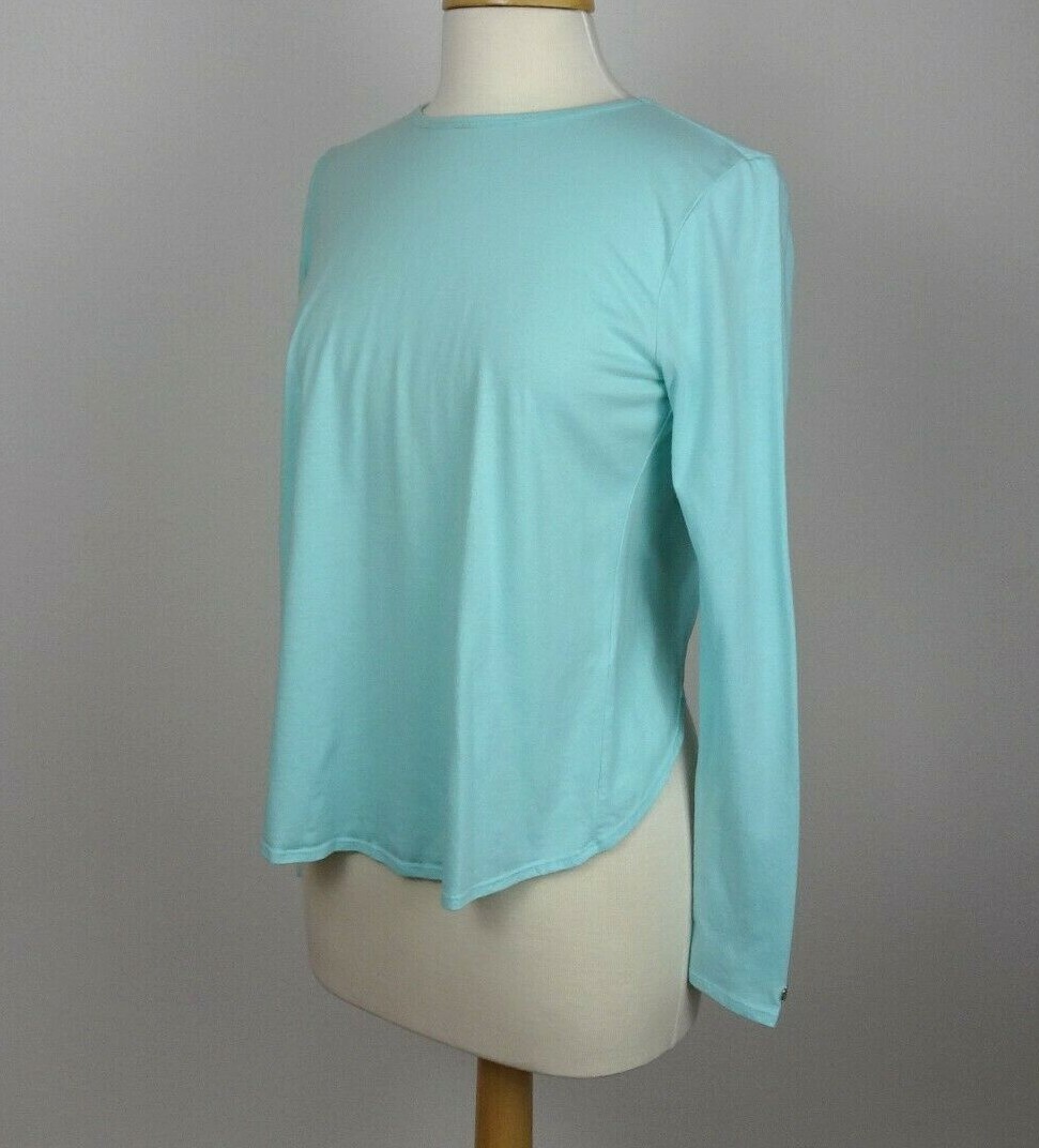 Fabletics Millie Split Back Athletic Tee Top Mint… - image 3