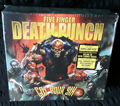 FIVE FINGER DEATH PUNCH - Got Your Six Box mit Bonustracks-CD, Stagepass, Flagge