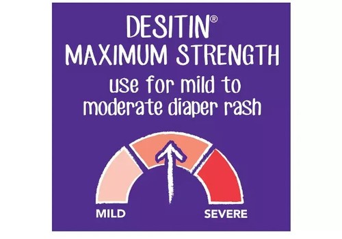 Desitin Maximum Strength Baby Diaper Rash Cream 40% Zinc Oxide 4.8 oz - Picture 5 of 6
