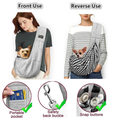 Pet Puppy Cat Dog Carrier Cotton Backpack Travel Tote Shoulder Bag Sling Pack