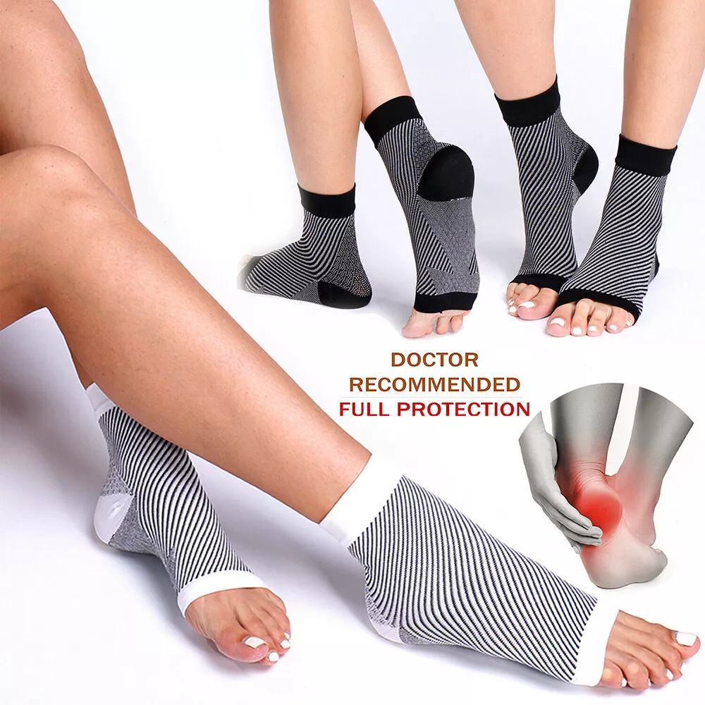 2/3/5 Pairs Plantar Fasciitis Ankle Support Compression Socks for