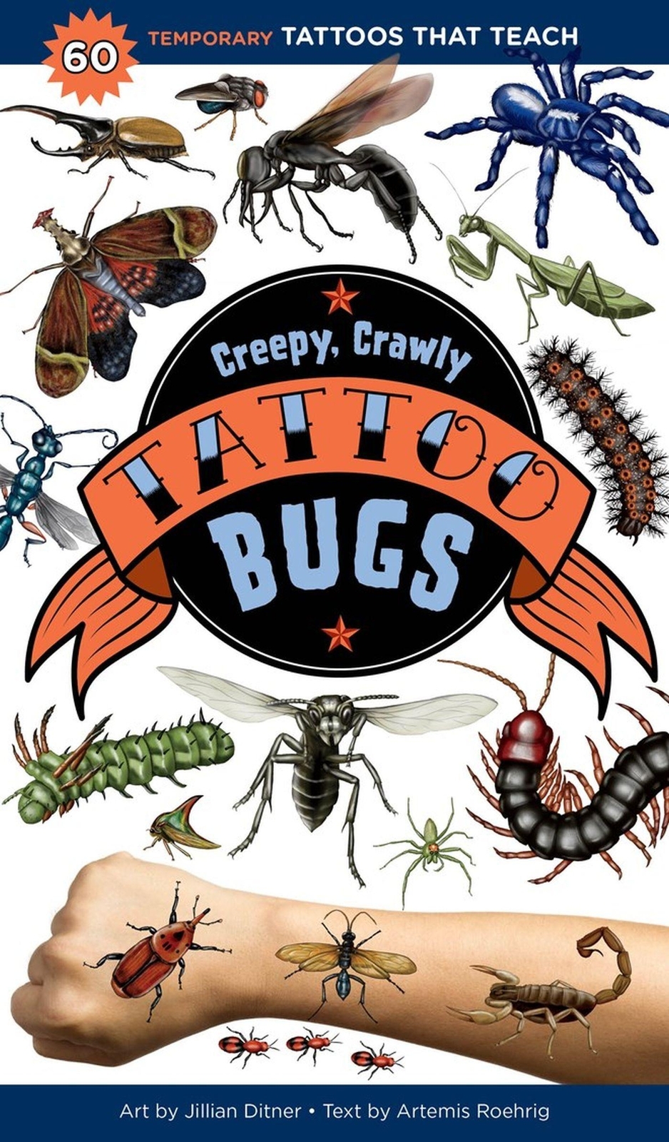 Thumbnail - Creepy, Crawly Tattoo Bugs | 60 Temporary Tattoos That Teach | Artemis