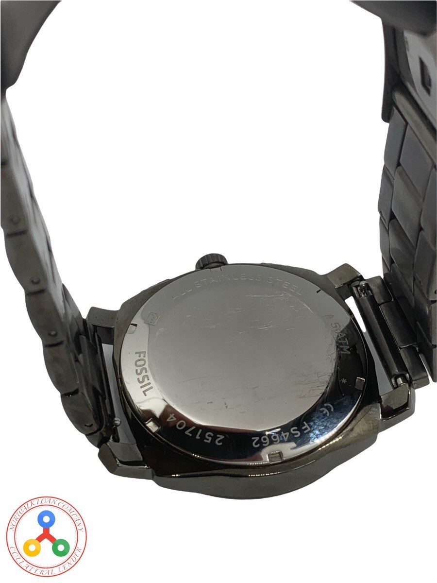 FOSSIL Machine FS4662 Chronograph Smoke SS Quartz Men Watch | eBay