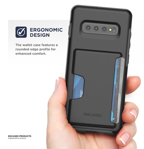 For Galaxy S10,S10+,S10e Wallet Case Shockproof Slim Credit Card Plus ID Holder - Picture 5 of 14