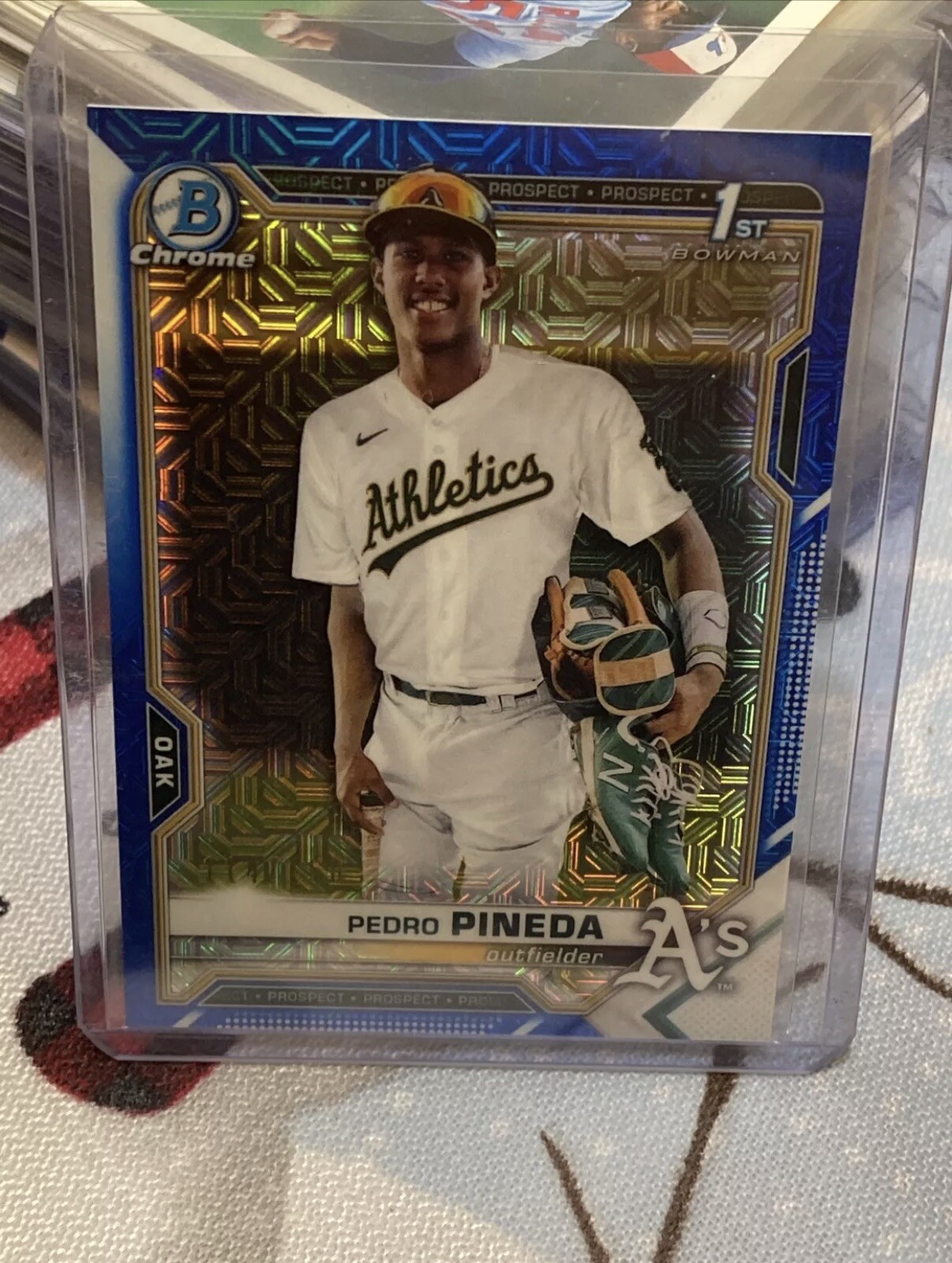 2021 Bowman Chrome Prospects Blue Refractor /150 Pedro Pineda #BCP-216
