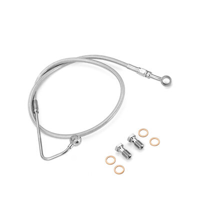 35'' Braided Upper Brake Line Kit For Harley Softail Blackline w/ABS 12''-14'' Bars