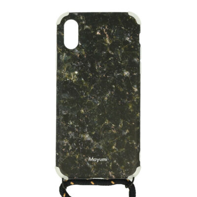 Mayumi iPhone X/XS Necklace Case Black Gold Rush Schutzhülle Handykette Hülle