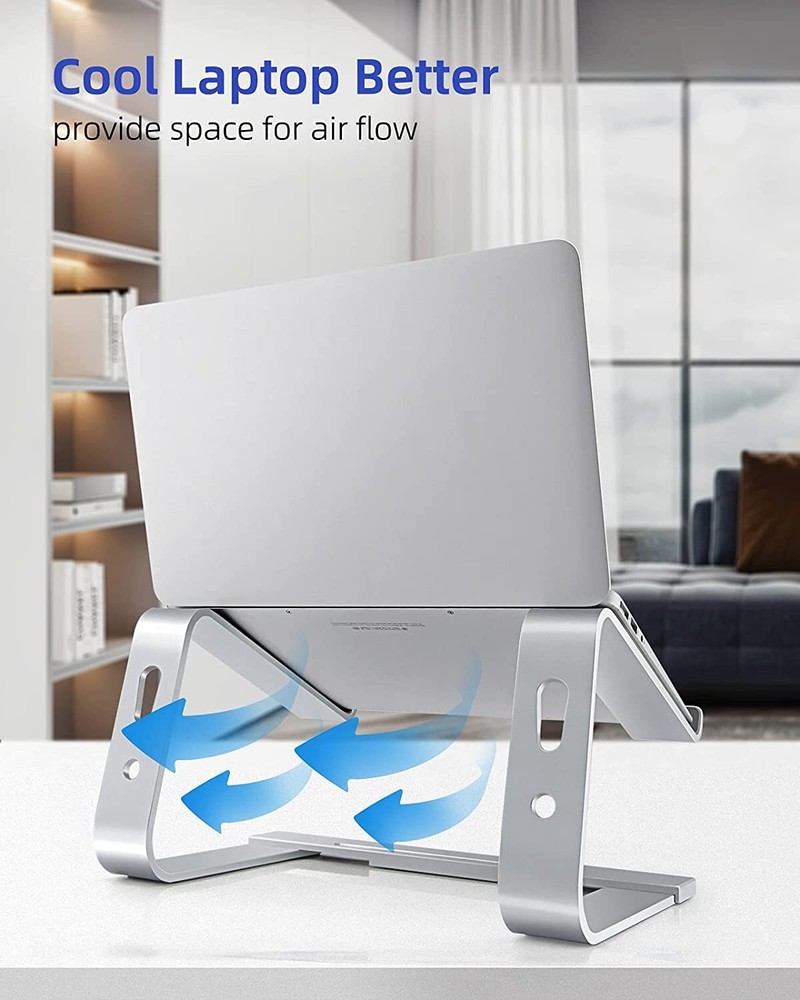 Aluminium Ergonomic Laptop Stand Riser for Desk or Home