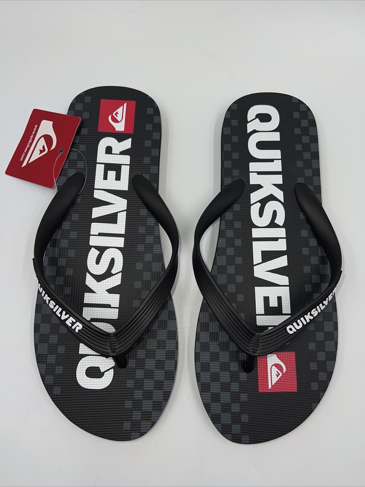 Sandalias/chanclas QUICKSILVER para hombre nuevas con etiquetas negras - talla 10, 11