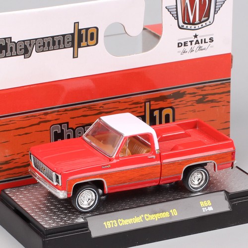 M2 1/64 Mini Scale 1973 Cheyenne 10 Truck Diecast Car Model Toy - Picture 3 of 44