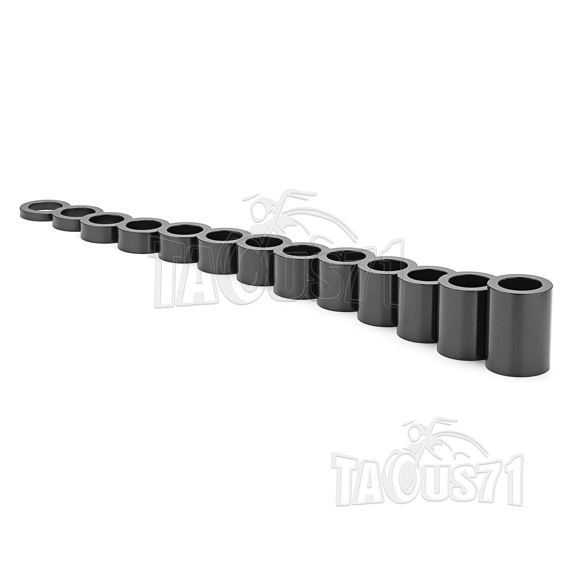 13PCS Black Wheel Axle Spacer Kit ID 1