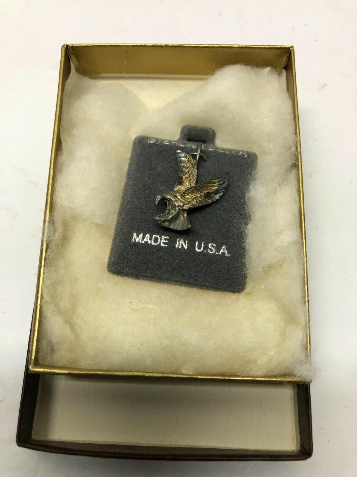 Sterling Silver Flying Eagle Charm - image 1