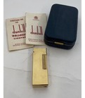 vintage dunhill lighter 14K gold plate with box and docs — photo 1