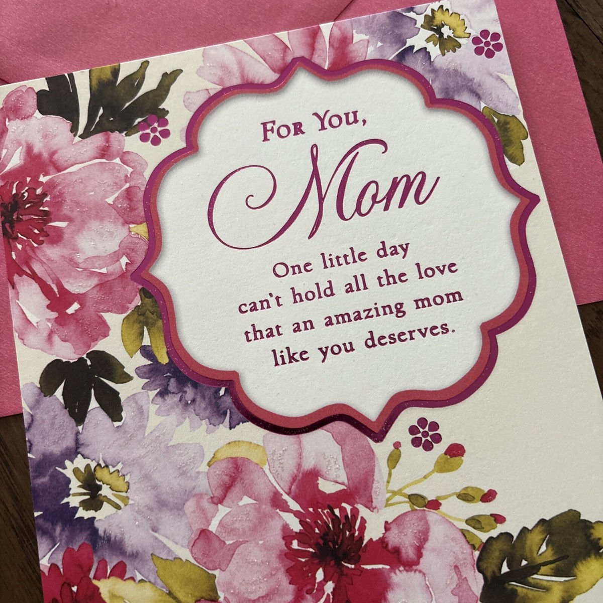 Lola Design Muttertagskarte „To The Loveliest Mum“ – Mit Grauem Umschlag, 150 X 150 Mm