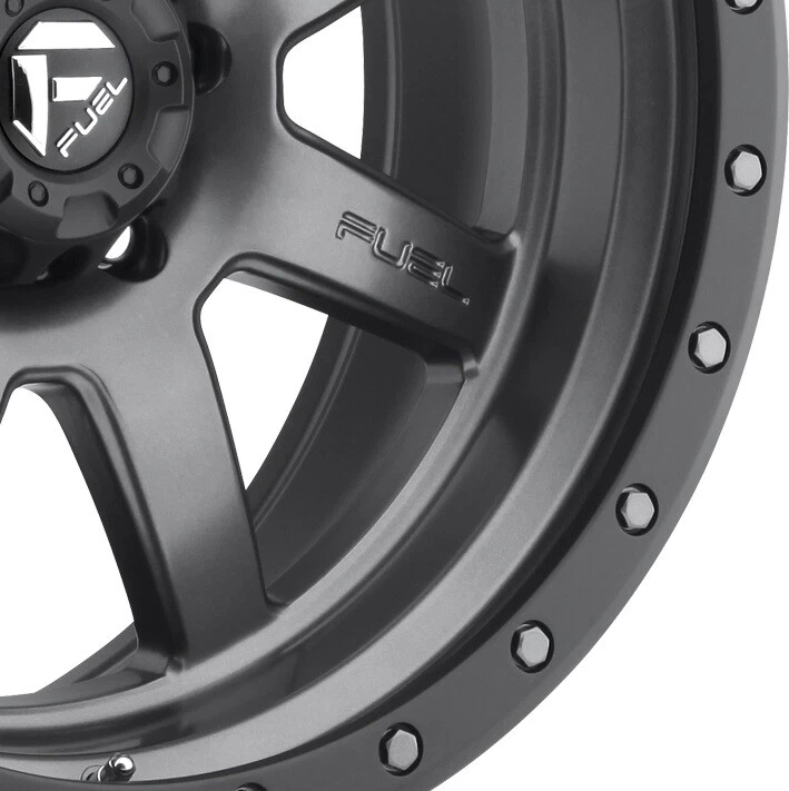 20 FUEL TROPHY ANTHRACITE GREY GRAY WHEELS RIMS 20X9 6X139.7 Foto 2 de 4