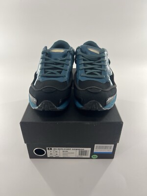 adidas Raf Simons x Replicant Ozweego Black Colonial Blue Size 7