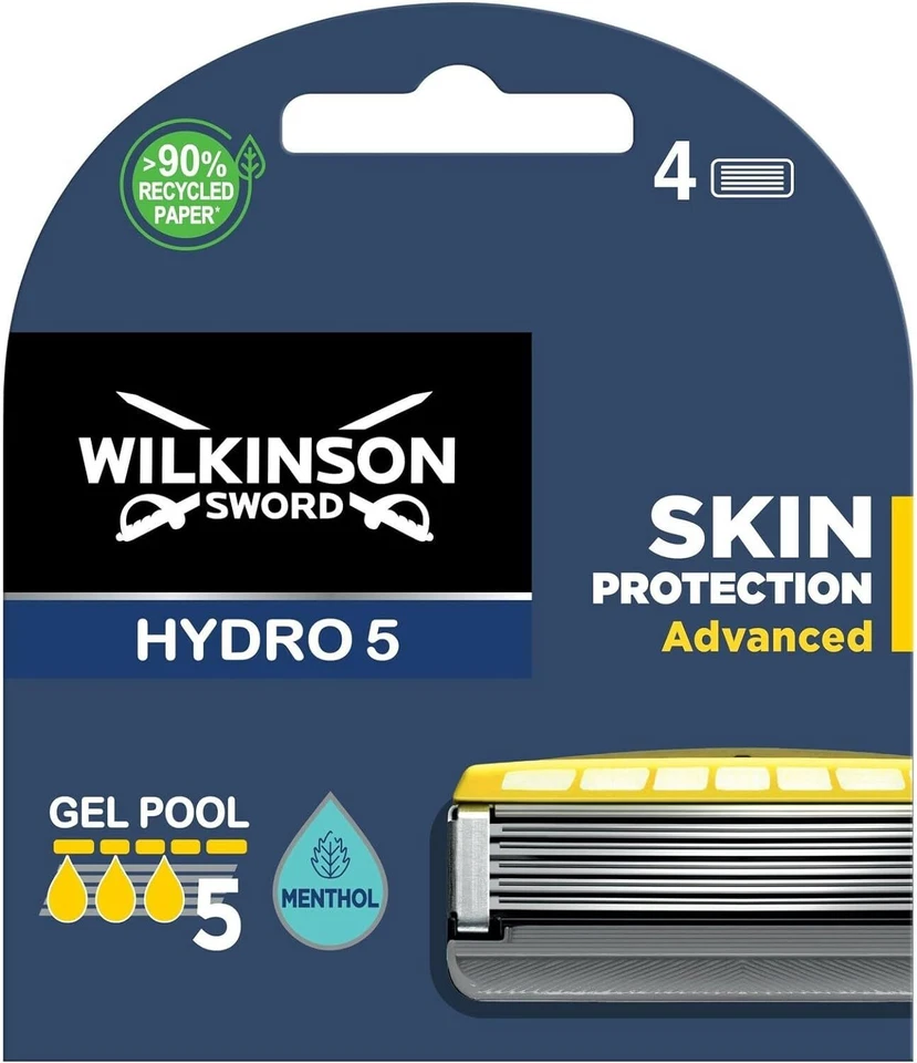 Wilkinson Sword Hydro 5 Skin Protection Advanced - 4 5-Blade Razor Blades Refill