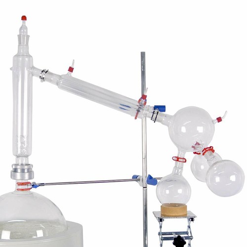 20L Lab Short Path Distillation Distiller Essential Oils Distillator Cold Trap - Picture 4 of 12