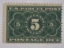 Travelstamps: 1912 US Stamps Scott # JQ3 5¢ Parcel Post Due Mint OG Never Hinged