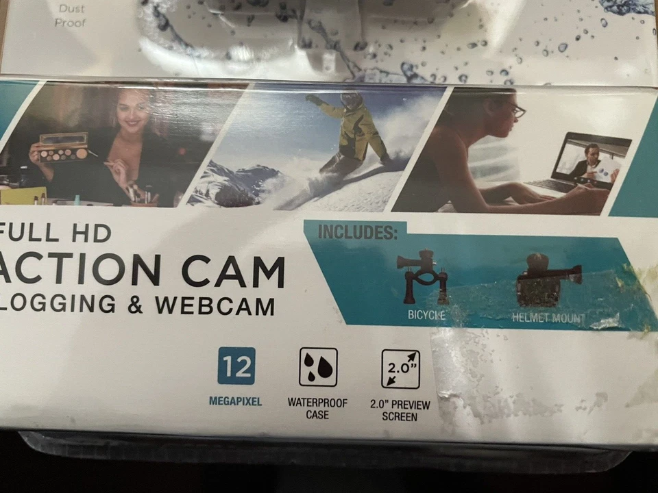 Vivitar 1080 Full HD Action Cam Vlogging &Webcam Black DVR786HD 12Megapixels - Image 4 of 4