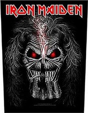 Image of Iron Maiden Eddie Candle Finger giant sew-on backpatch 360mm x 300mm