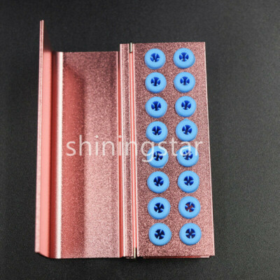16-Hole Pink Dental FG Bur Autoclave Sterilization Holder Block / Stand