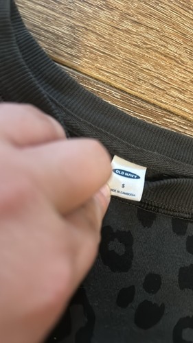 Vecchia felpa donna grigia navy piccola - Foto 2 di 2