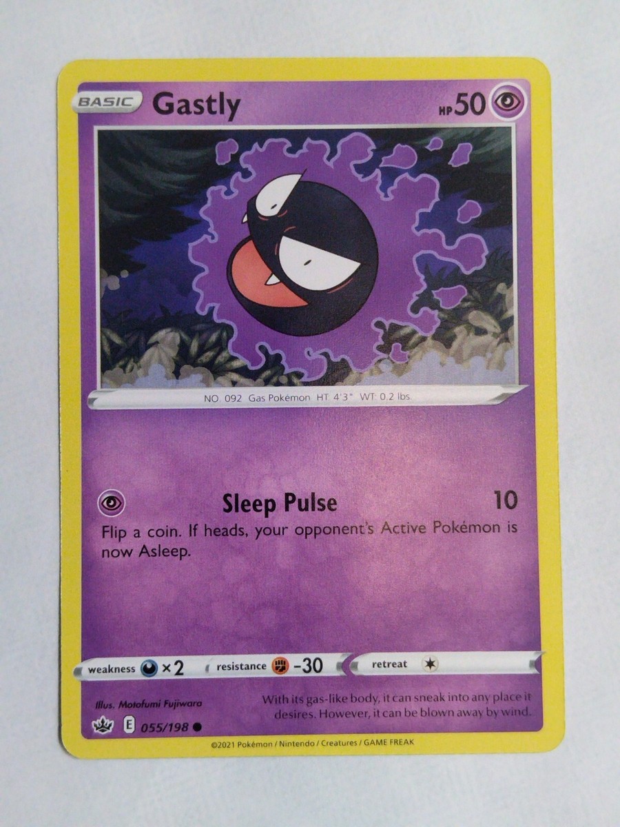 gastly pokemon card Pokémon TCG Gastly Chilling Reign 055/198 Regular Common