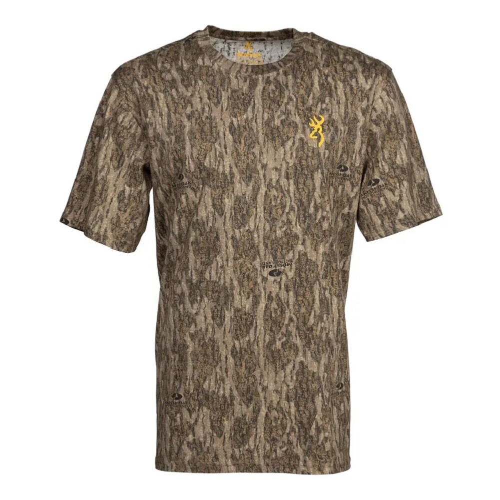Browning Wasatch Jr Youth SS Camouflage TShirt Mossy Oak Bottomland