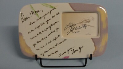 MOM PLAQUE PICTURE FRAME WITH PHRASE STAND INCLUDE OR HANG LIFE'S LETTERS CARSON
