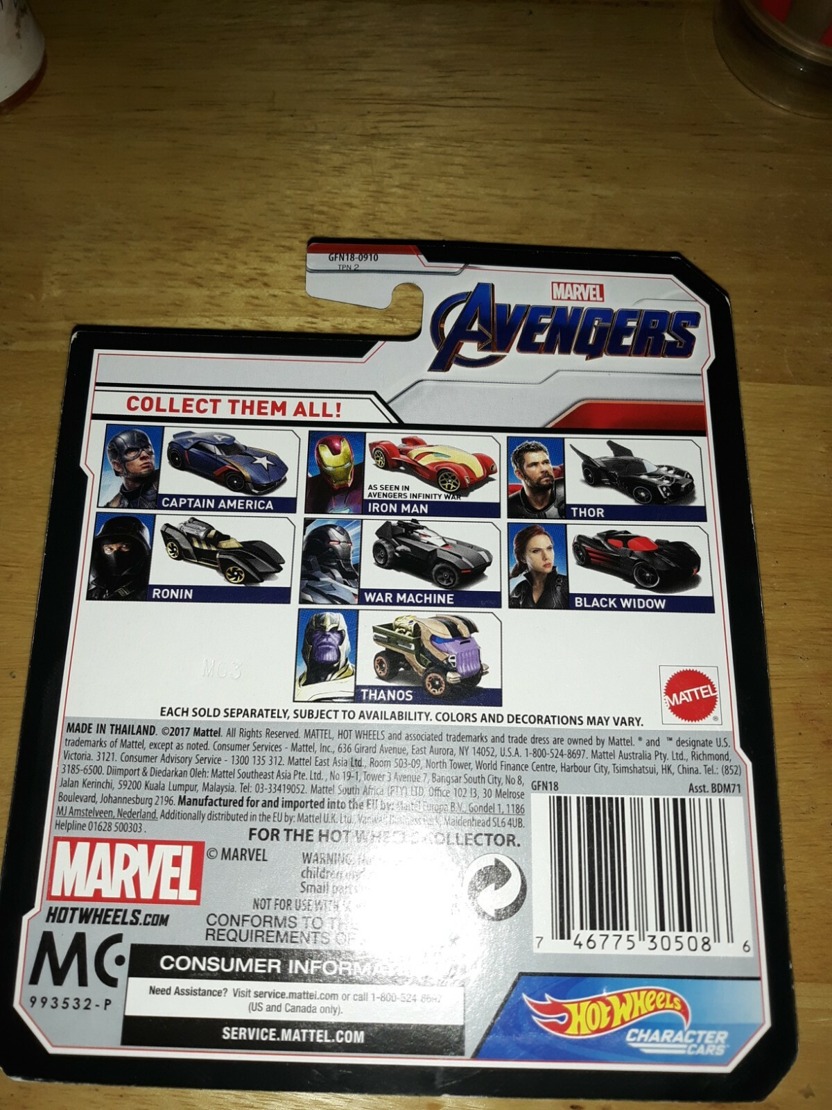 Hot Wheels Marvel Avengers Endgame Cars Black Widow Ronin 1st Appearance New eBay