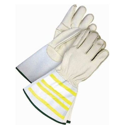 Bdg 60-9-1280-S Leather Drivers Gloves, Cowhide, Gauntlet, Wing Thumb, Gunn