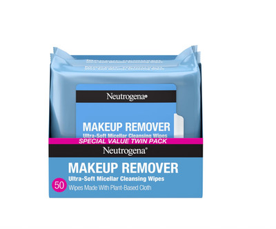 Neutrogena Makeup Remover Micellar Wipes for Face Daily Gently Removes Oil....