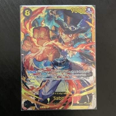 ONE PIECE サボ 9000パワー カード Sabo OP07-118 500 Years in the Future SR Foil 9000 Power 8 Cost