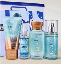 Bath Body Works At the Beach 5-Piece Travel Set with TSA Reusable Bag - NEW