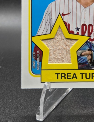 Trea Turner 2024 Topps 1989 Baseball 35th Game Used Relic Bat | eBay