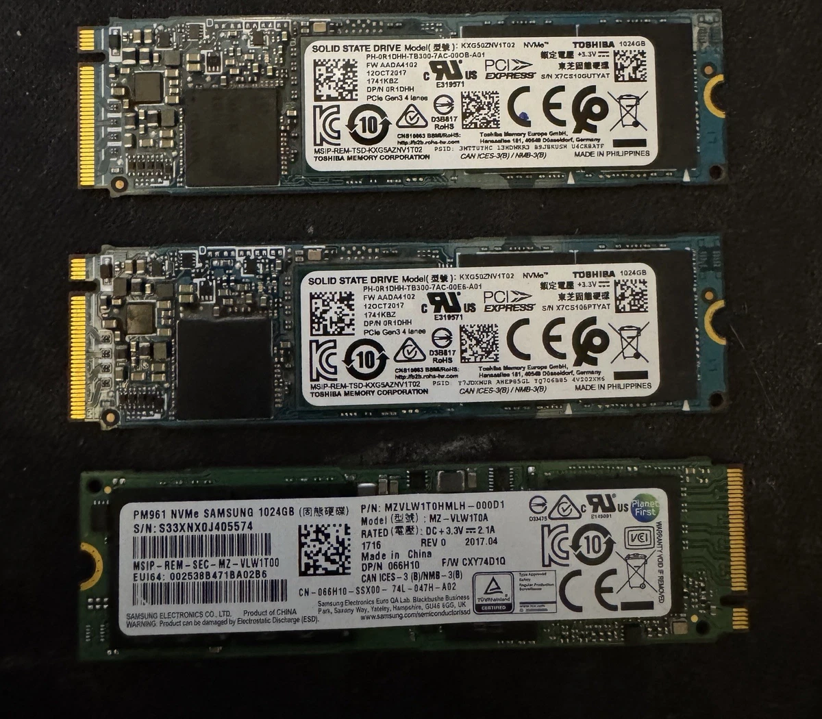 ♢USED SSD♢ TOSHIBA 1024GB ※使用18時間 ♢USED SSD♢ TOSHIBA 1024GB ※使用18時間 ♢USED SSD♢ TOSHIBA 1024GB