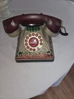 Vintage Retro Coca-Cola Stained Glass Look Telephone