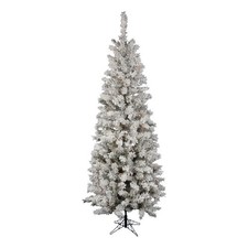 Vickerman 102" Pacific Artificial Christmas Tree with Multi-Color LED in White